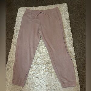 Savvi Women’s Light Brown Tan Beige Drawstring Joggers Sweat Pants XL